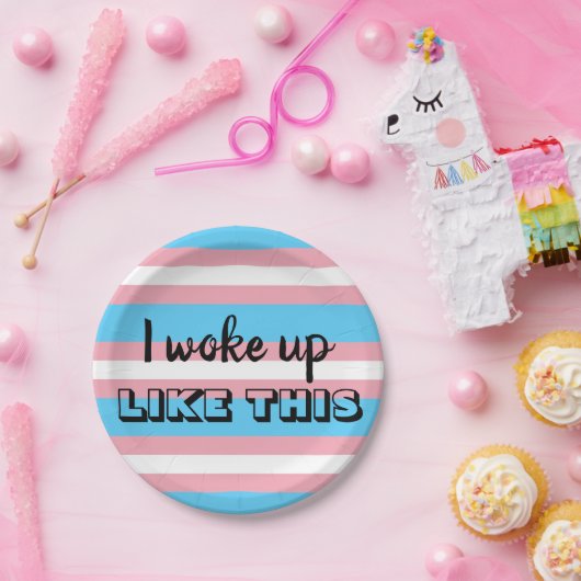 Transgender-Stolz-Party Pappteller (Party)