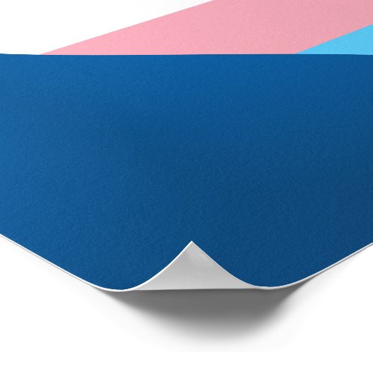 Transgender-Stolz Poster (Ecke)