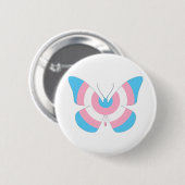 Transgender-Stolz-Schmetterling Button (Vorne & Hinten)