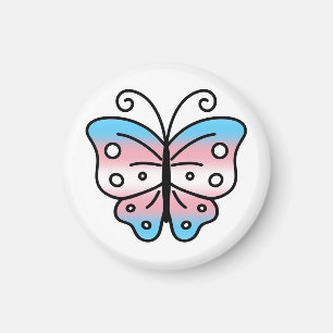 Transgender-Stolz-Schmetterlingsmagnet Magnet