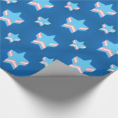 Transgender-Stolz-Sterne Geschenkpapier (Ecke)