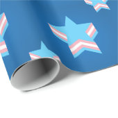 Transgender-Stolz-Sterne Geschenkpapier (Rolleneckpunkt)