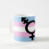 Transgender-Stolz-Tasse Kaffeetasse (Vorderseite Links)