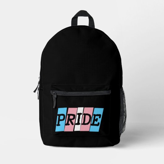 Transgender-Stolz Text Bedruckter Rucksack (Vorderseite)