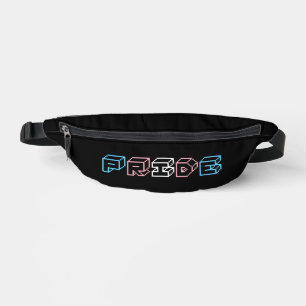Transgender Stolz Text Schild Bauchtasche