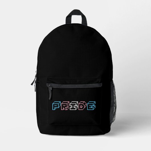 Transgender-Stolz-Textschild Bedruckter Rucksack (Vorderseite)