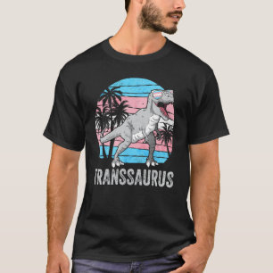 Transgender Stolz Trans Flagge Dinosaurier Trex LG T-Shirt