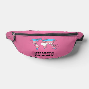 Transgender-Stolz-Weltkarte Bauchtasche