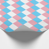Transgender-Stolzfarben Geschenkpapier (Ecke)