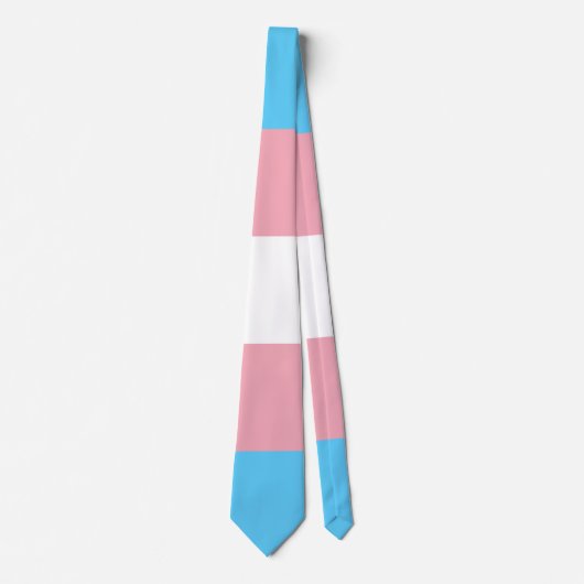 Transgender-Stolzflagge Krawatte (Vorderseite)