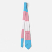 Transgender-Stolzflagge Krawatte (Rückseite)