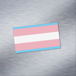 Transgender-Stolzflagge - LGBT-Regenbogen Magnetische Visitenkarte