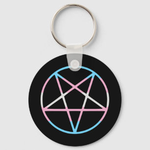transgender Stolzflagge Pentagramm transgender Schlüsselanhänger