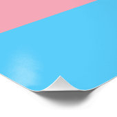 Transgender-Stolzflagge Poster (Ecke)