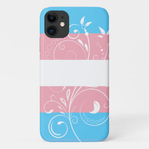 Transgender-Stolzflagge Vintage-Blumenblüte Case-Mate iPhone Hülle