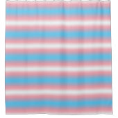 Transgender-Stolzflaggen-Musterdesign Duschvorhang (Vorderseite)