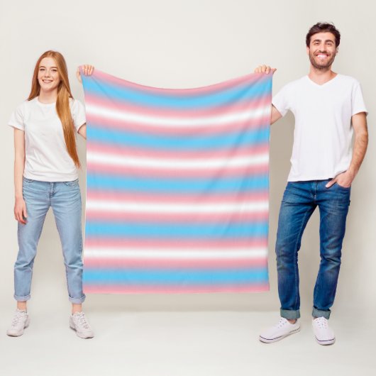 Transgender-Stolzflaggen-Musterdesign Fleecedecke (Beispiel)