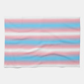 Transgender-Stolzflaggen-Musterdesign Geschirrtuch (Horizontal)