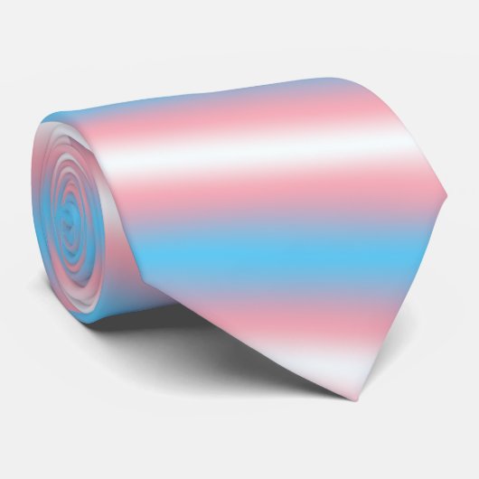 Transgender-Stolzflaggen-Musterdesign Krawatte (Gerollt)