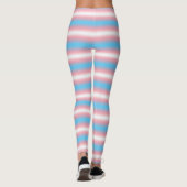 Transgender-Stolzflaggen-Musterdesign Leggings (Rückseite)