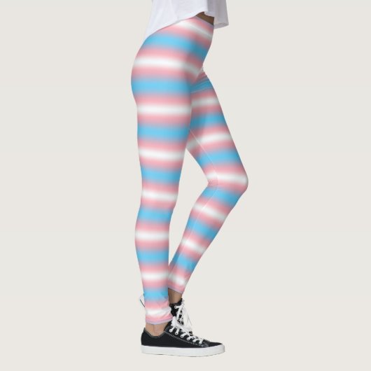 Transgender-Stolzflaggen-Musterdesign Leggings (Rechts)