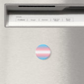Transgender-Stolzflaggen-Musterdesign Magnet (In Situ (Geschirrspüler))