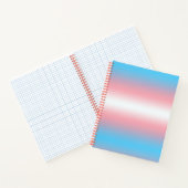 Transgender-Stolzflaggen-Musterdesign Notizblock (Innenseite)