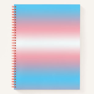 Transgender-Stolzflaggen-Musterdesign Notizblock