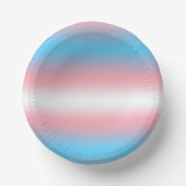 Transgender-Stolzflaggen-Musterdesign Pappteller (Vorderseite)
