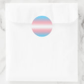 Transgender-Stolzflaggen-Musterdesign Runder Aufkleber (Tasche)