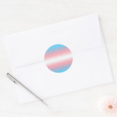 Transgender-Stolzflaggen-Musterdesign Runder Aufkleber (Umschlag)