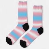 Transgender-Stolzflaggen-Musterdesign Socken (Linkes Detail)