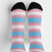 Transgender-Stolzflaggen-Musterdesign Socken (Oben)