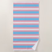 Transgender-Stolzflaggen-Musterdesign Strandtuch (Vorderseite)