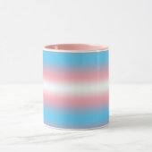 Transgender-Stolzflaggen-Musterdesign Tasse (Zentrum)