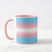 Transgender-Stolzflaggen-Musterdesign Tasse (Links)