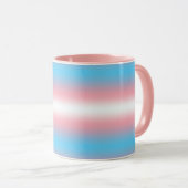 Transgender-Stolzflaggen-Musterdesign Tasse (VorderseiteRechts)