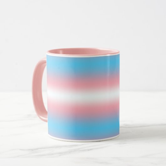 Transgender-Stolzflaggen-Musterdesign Tasse (Vorderseite Links)