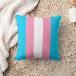 Transgender-Streifen-Flagge Geburtstag Kissen