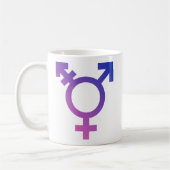 Transgender-Symbol-Logo Kaffeetasse (Links)