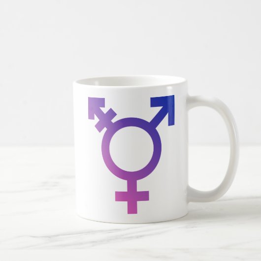 Transgender-Symbol-Logo Kaffeetasse (Rechts)