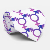 Transgender-Symbol-Logo Krawatte (Gerollt)