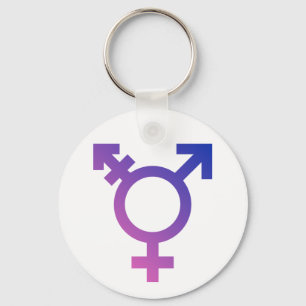 Transgender-Symbol-Logo Schlüsselanhänger