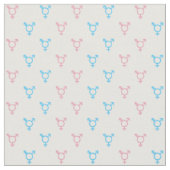 Transgender-Symbol-Muster | blau und rosa Stoff (Nahaufnahme)