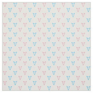 Transgender-Symbol-Muster blau und rosa Stoff