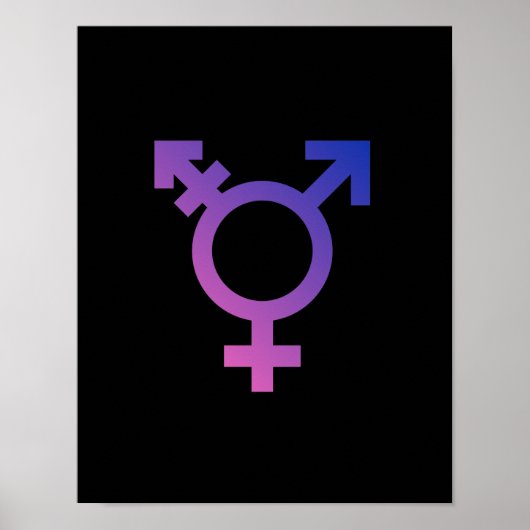 Transgender-Symbol Poster (Vorne)