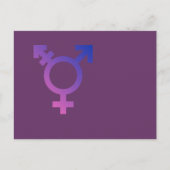 Transgender-Symbol Postkarte (Vorderseite)