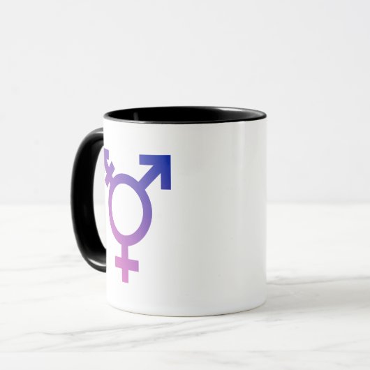 Transgender-Symbol Tasse (Vorderseite Links)