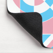 Transgender Trans Pride Abstrakt Geometric Pastel Mousepad (Ecke)