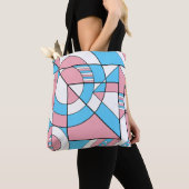 Transgender Trans Pride Abstrakt Geometric Pastel Tasche (Von Nahem)